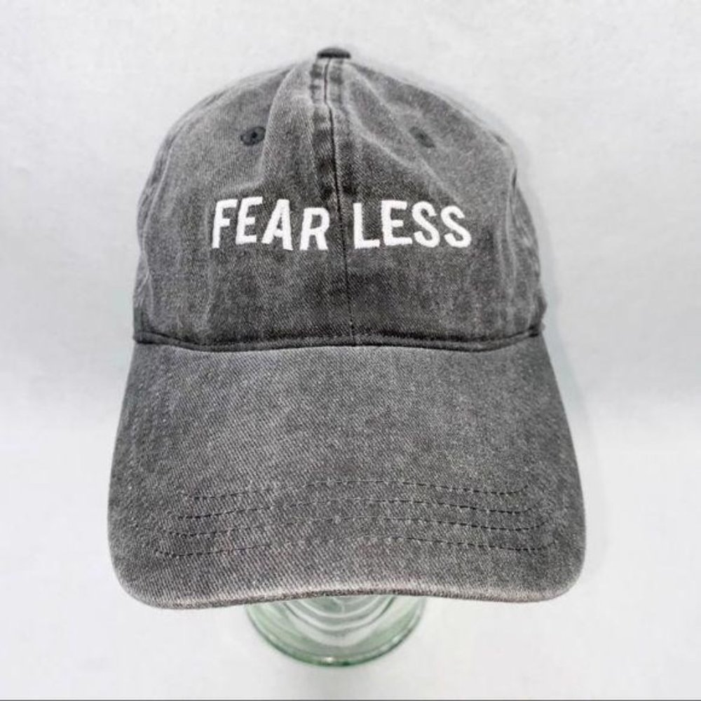 Fearless Embroidered Acid Wash Baseball Cap OSFM - Picture 4 of 10